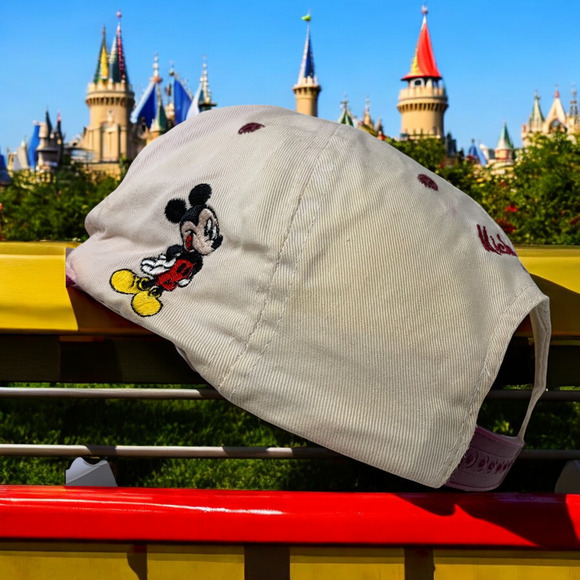 Vintage Disney Mickey Mouse Embroidered Initial M Snapback Cap Dad Hat READ - Picture 6 of 7